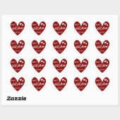 Red Heart Beste Gram Ooit Tshirts en Geschenken Ronde Sticker (Vel)