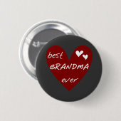 Red Heart Beste oma Ever T-shirts Gifts Ronde Button 5,7 Cm (Voorkant /achterkant)
