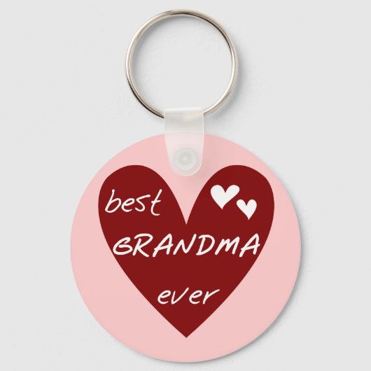 Red Heart Beste oma Ever T-shirts Gifts Sleutelhanger (Voorkant)