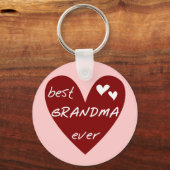 Red Heart Beste oma Ever T-shirts Gifts Sleutelhanger (Voorkant)