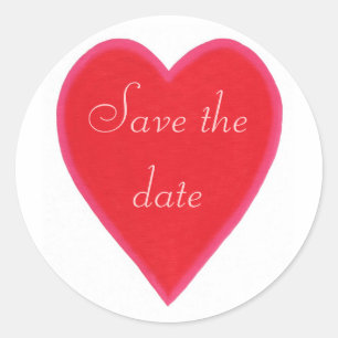 Red Heart Bewaar de datum Stickers