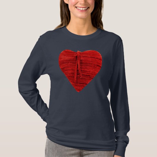 RED HEART BLOUSE T-SHIRT (Voorkant)