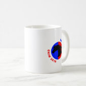 Red Heart Blue Mind Coffee Mug Koffiemok (Voorkant rechts)