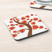 Red Heart-boom Drankjes Onderzetter (Linkerzijde)