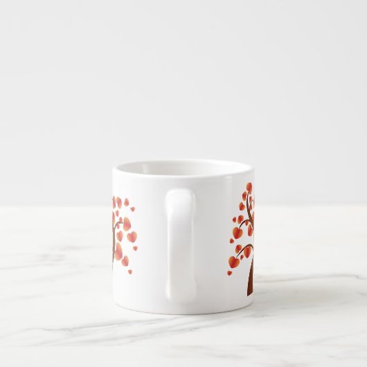 Red Heart-boom Espresso Kop (Achterkant)