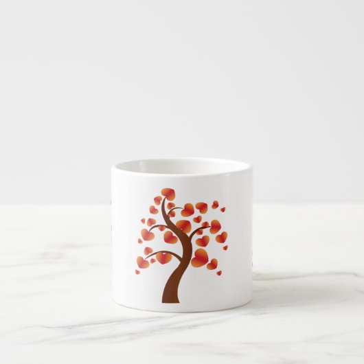 Red Heart-boom Espresso Kop (Voorkant)