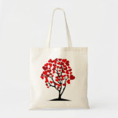 Red Heart-boom Tote Bag (Voorkant)