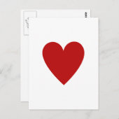 Red Heart Briefkaart (Voorkant / Achterkant)