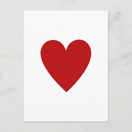 Red Heart Briefkaart (Voorkant)