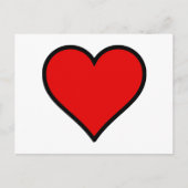 Red Heart Briefkaart (Voorkant)