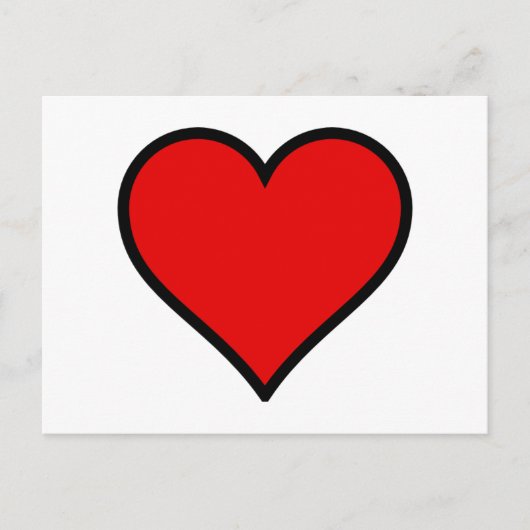 Red Heart Briefkaart (Voorkant)