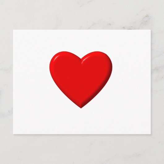 Red Heart Briefkaart (Voorkant)