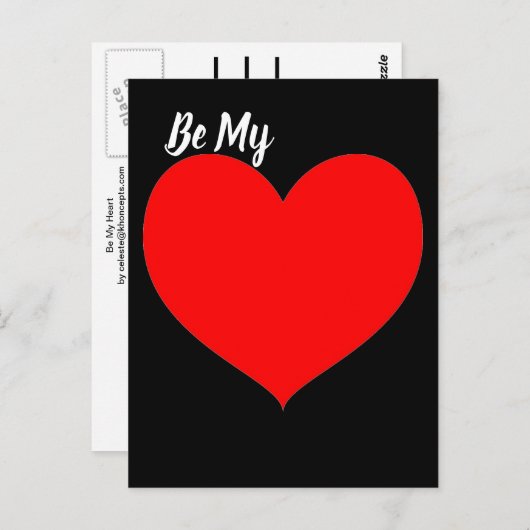 Red Heart Briefkaart (Voorkant / Achterkant)