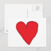 RED HEART BRIEFKAART (Voorkant / Achterkant)