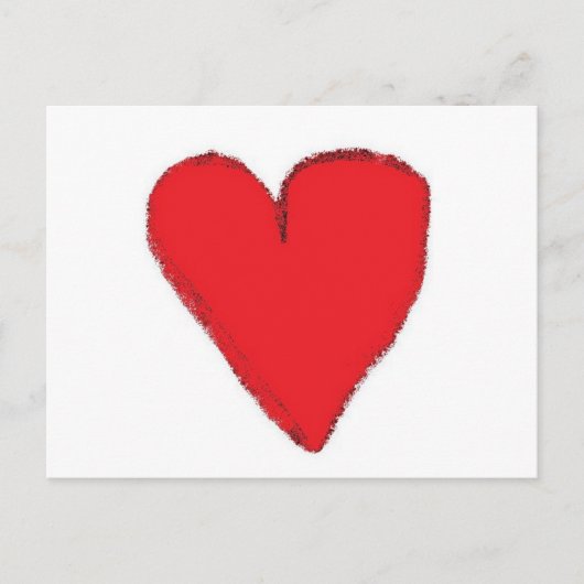 RED HEART BRIEFKAART (Voorkant)