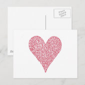 RED HEART BRIEFKAART (Voorkant / Achterkant)