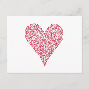 RED HEART BRIEFKAART