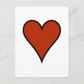 Red Heart Briefkaart (Voorkant)