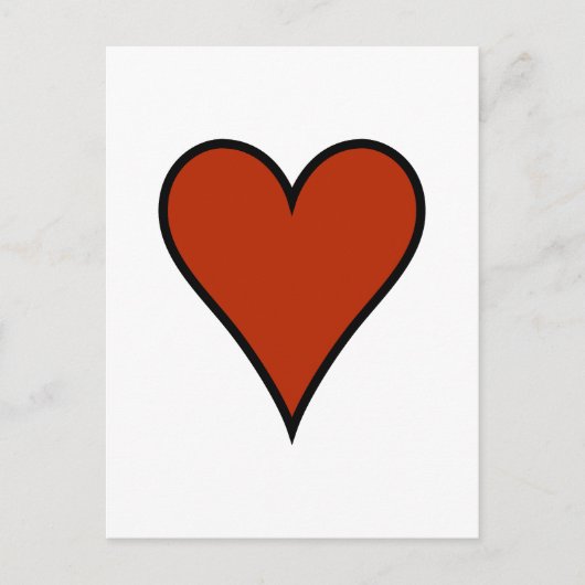 Red Heart Briefkaart (Voorkant)