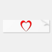 Red Heart Bumpersticker (Voorkant)