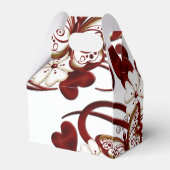 Red Heart Butterflies Favor Box Bedankdoosjes (Achterkant)