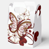Red Heart Butterflies Favor Box Bedankdoosjes (Geopend)