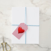 Red Heart Cadeaulabel (Met Touw)