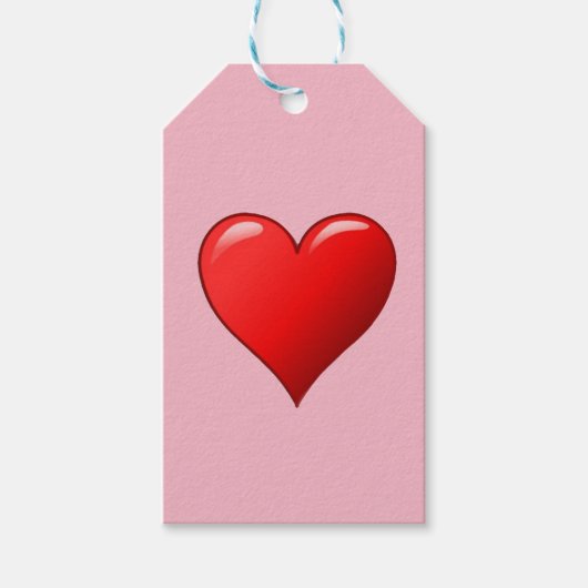 Red Heart Cadeaulabel (Voorkant)