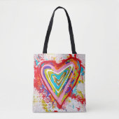 Red Heart Canvas tas (Voorkant)
