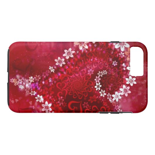 Red Heart Case-Mate iPhone Case (Achterkant (Horizontaal))