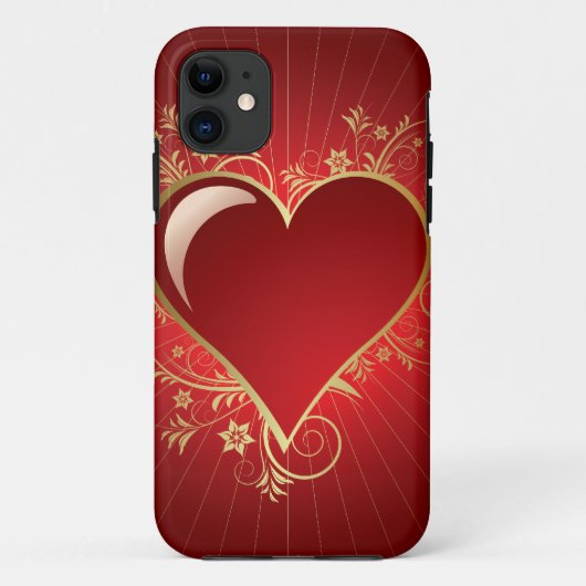 Red Heart Case-Mate iPhone Case (Achterkant)
