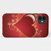 Red Heart Case-Mate iPhone Case (Achterkant (horizontaal))