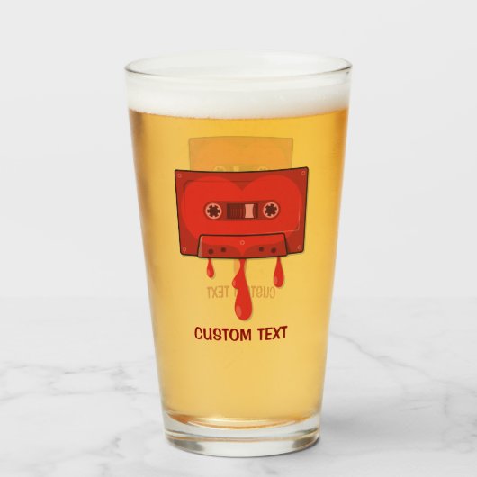 Red Heart Cassette Glas (Voorkant gevuld)
