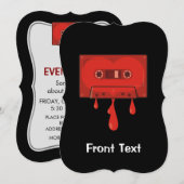Red Heart Cassette Kaart (Voorkant / Achterkant)