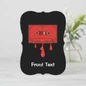 Red Heart Cassette Kaart (Staand voorkant)