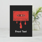 Red Heart Cassette Kaart (Staand voorkant)