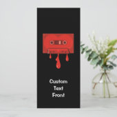 Red Heart Cassette Kaart (Staand voorkant)