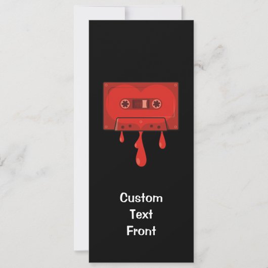 Red Heart Cassette Kaart (Voorkant)