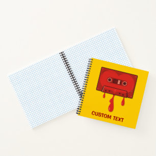 Red Heart Cassette Notitieboek