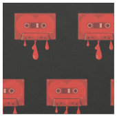 Red Heart Cassette Pattern Stof (Close Up)