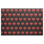 Red Heart Cassette Pattern Stof (Fat Quarter)