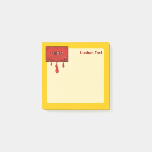 Red Heart Cassette Post-it® Notes (Voorkant)