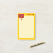 Red Heart Cassette Post-it® Notes (Op bureau)