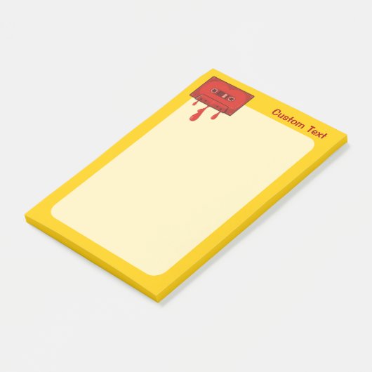 Red Heart Cassette Post-it® Notes (Schuin)