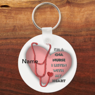 Red Heart CNA Nurse Sleutelhanger
