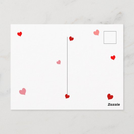 Red Heart Confetti Te Quiero Mucho 3d Letters Briefkaart (Achterkant)