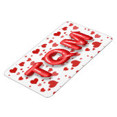 Red Heart Confetti Te Quiero Mucho 3d Letters Magneet (Linkerzijde)