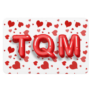 Red Heart Confetti Te Quiero Mucho 3d Letters Magneet