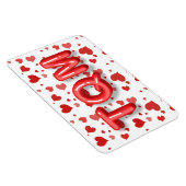 Red Heart Confetti Te Quiero Mucho 3d Letters Magneet (Rechterzijde)