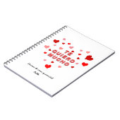 Red Heart Confetti Te Quiero Mucho 3d Letters Notitieboek (Linkerzijde)